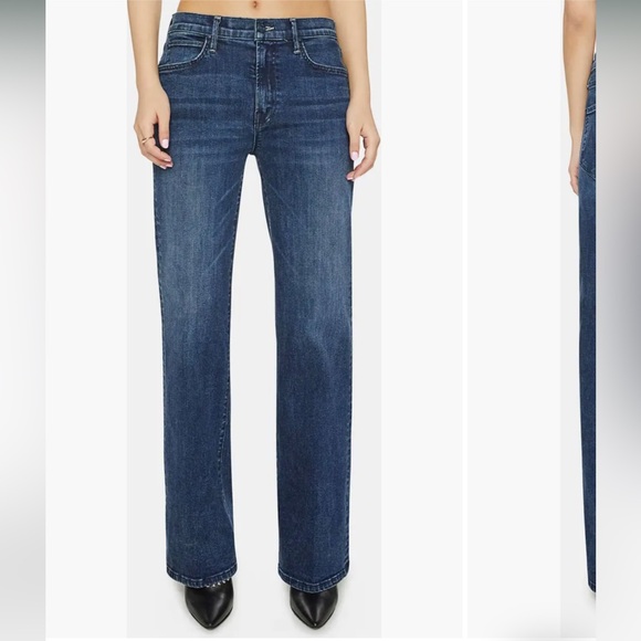 Mother Denim - MOTHER Lil Kick It High Waist Straight Leg Jeans In I put A Spell On You Size 29